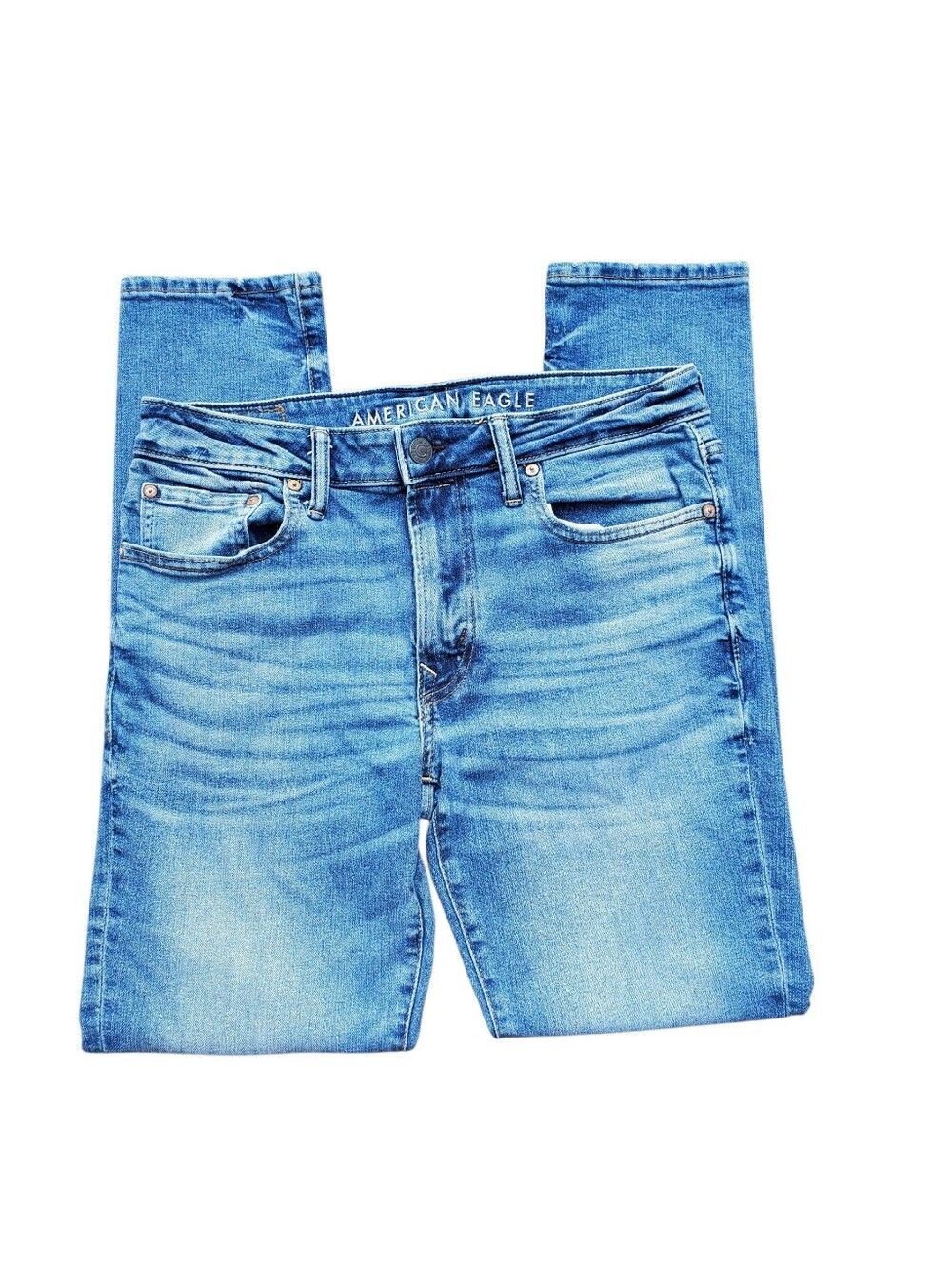 American Eagle Outfitters Airflex Light Wash Skinny Fit Jeans